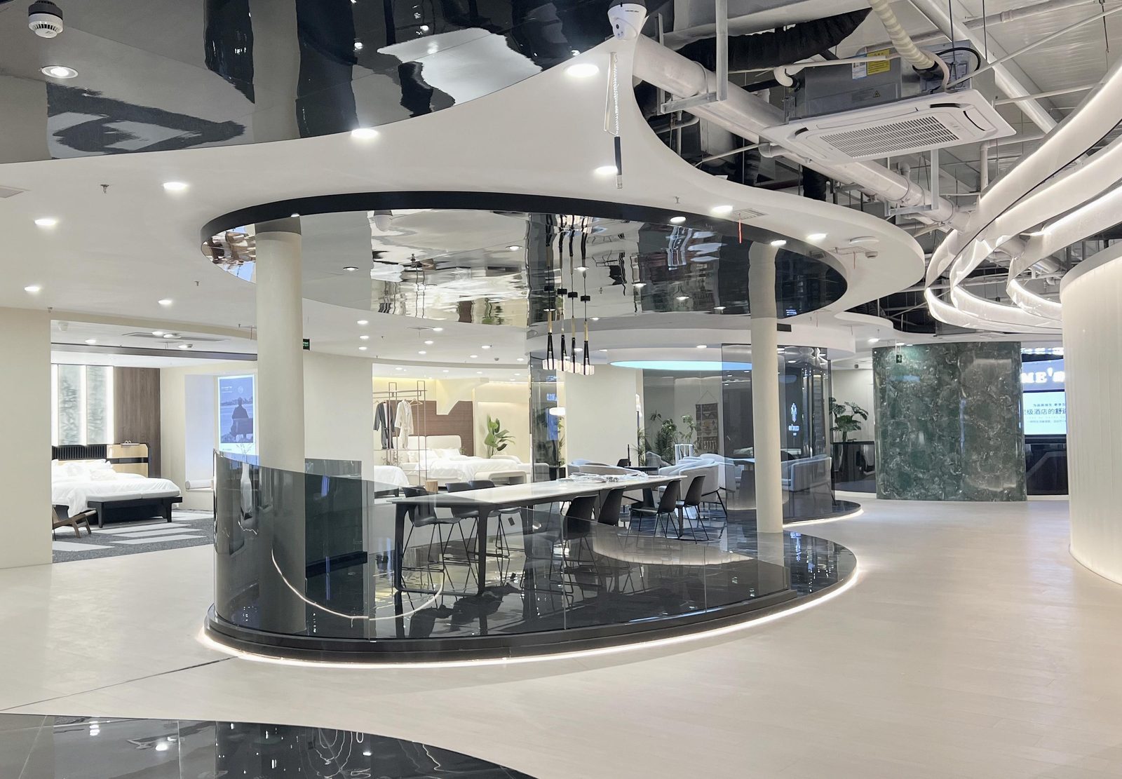 南通醉蝶家纺酒店布草展厅全景